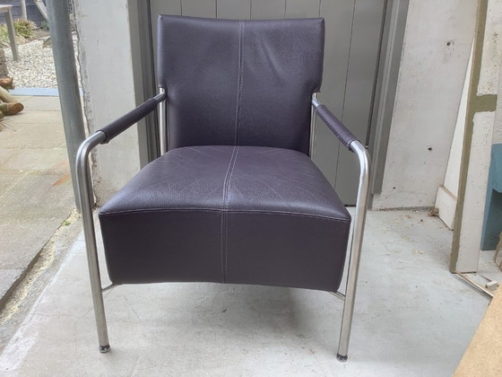 Image 1 of  Aubergine kleurige fauteuil van Bert Plantagie