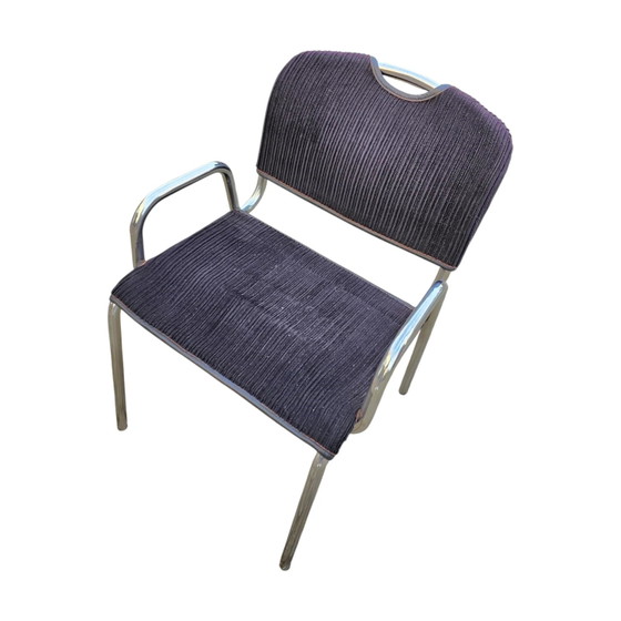 4 x black upholstery Castiglietta dining Chairs by Castiglioni for Zanotta / Italy 1960s (photo 14 of 26)