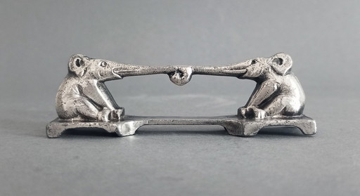 Société Francaise d'Orfèvrerie d'Art ARGIT/Christofle 3x Art Deco -Elefanten-Pelikane-Messerhalter 1920