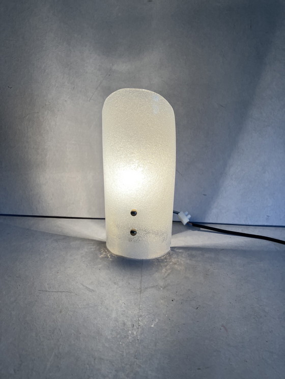 Image 1 of Lampada da parete in vetro ghiaccio vintage J.T.Kalmar Austria 1960