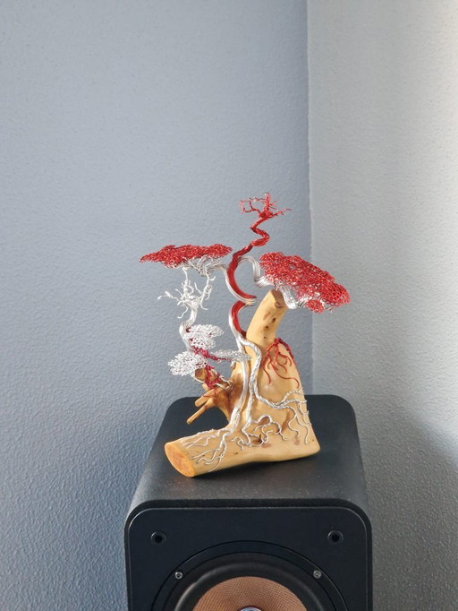 Handmade metal tree