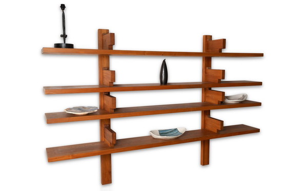 Image 1 of Pierre Chapo. Libreria in olmo modello "B17C". Anni '70.