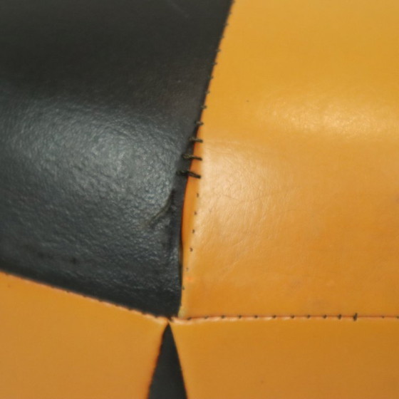 Image 1 of Pouf rotondo vintage in similpelle anni '60