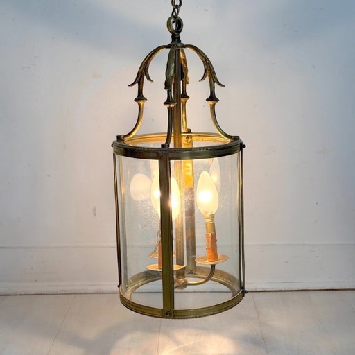 Hängelaterne im Louis XVI-Stil aus Messing