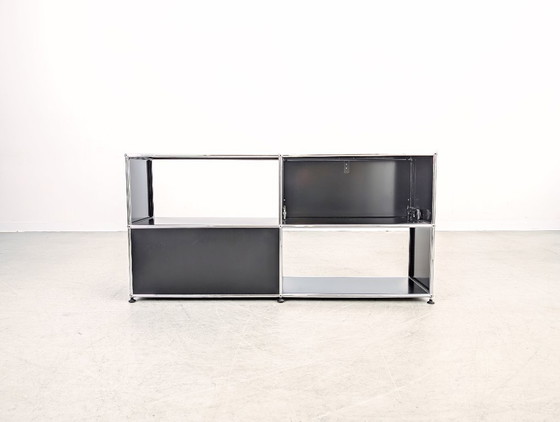 Image 1 of Original USM Haller Sideboard 2x2 black Chest of drawers Sideboard