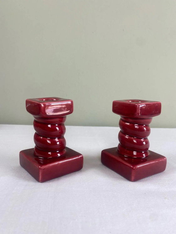 Paar vintage kandelaars – Kandelaars en kaarsen, Porcelain, Ceramic (photo 10 of 11)