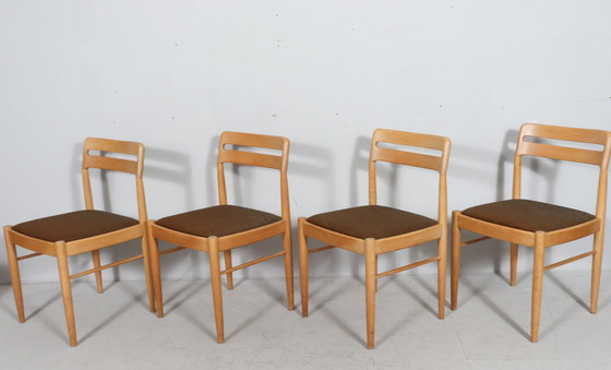 Image 1 of 6er Set Stühle/Esszimmerstühle Von H.W. Klein Für Bramin, Dänemark, 1970er Jahre