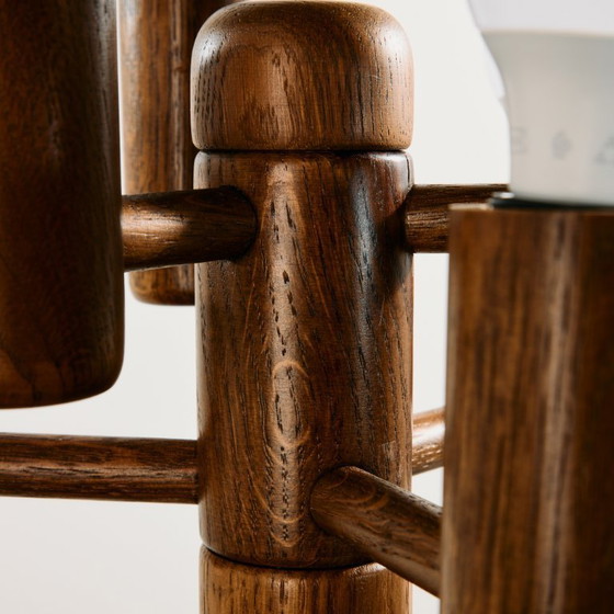 Image 1 of MK9815 Oak table lamp by Temde Leuchten