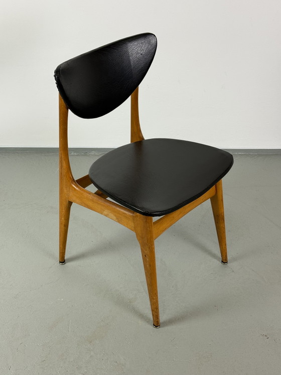 Set van 4 vintage eetkamerstoelen in Scandinavische stijl – Jaren 60 – Skai, Wood (photo 6 of 14)