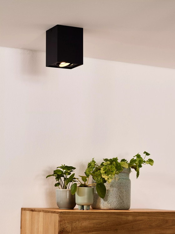 Lucide TUBE Plafondspot 1xGU10 Zwart, Faretti (foto 3 di 4)