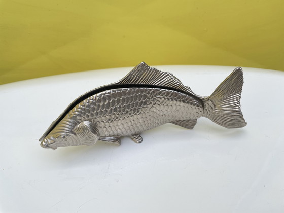 Image 1 of Fish/Carp Napkin Holder “Modelo Depositato”. (Italian design patent)
