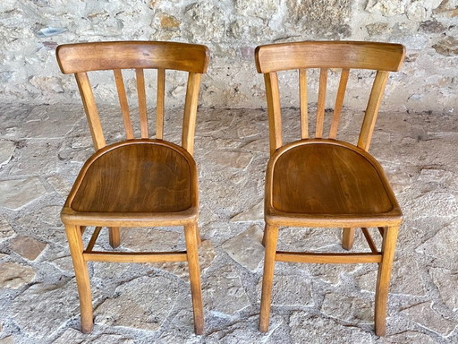 Vintage Bistrostühle von Luterma, 1950er, 2er Set