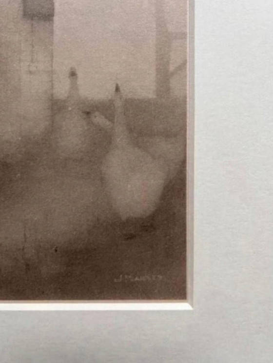 Image 1 of Jan Mankes 1889-1920 / Original Heliogravure Ganzenliesje 1923