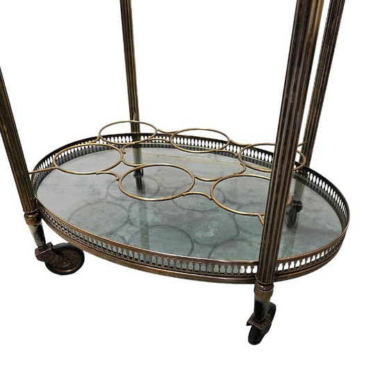 Carrello Bar Vintage Francese in Ottone, Anni '60 – Carrelli bar (photo 5 of 5)