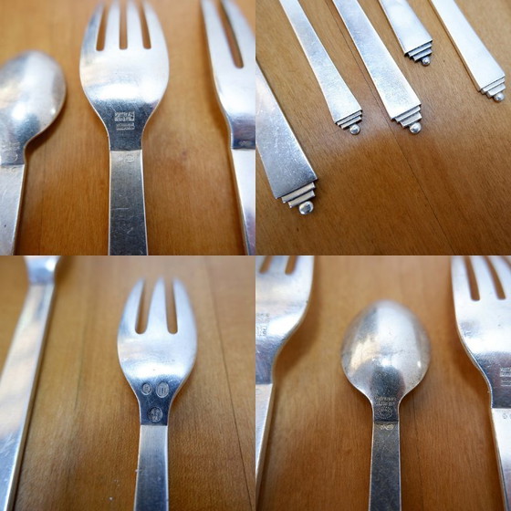 Image 1 of Cofanetto James Krenov con set di posate "Pyramid" di Georg Jensen