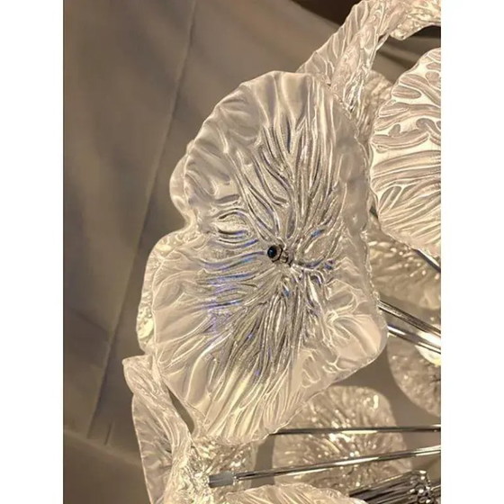 Image 1 of Italian Floral Murano Glass Sputnik Chandelier by Simoeng