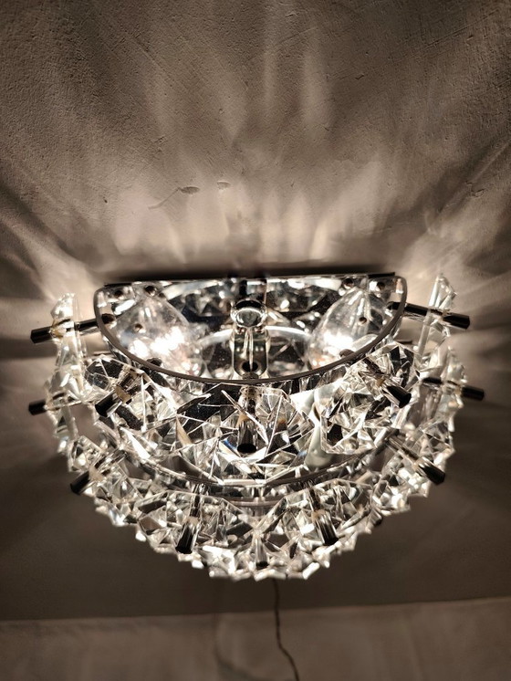 Image 1 of Crystal wall sconce. Germany, 1970s.