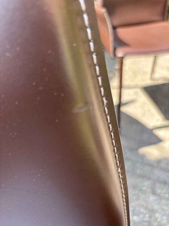 Bontempi Eetkamerstoel chocoladebruin, hoge rugleuning (6 stuks) – Eetkamerstoelen, Leather (photo 13 of 15)