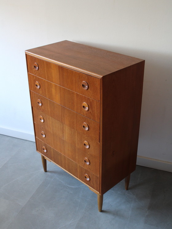 Image 1 of Vintage Danish teak chest of drawers