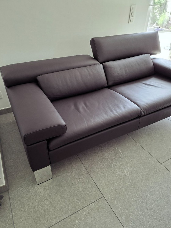 Image 1 of Sofá de piel de 2 plazas Jori Design – Como nuevo – Acabado profesional