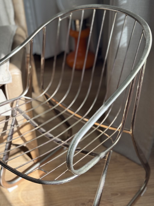 Mid-eeuwse Europese designstoel uit de late jaren 50