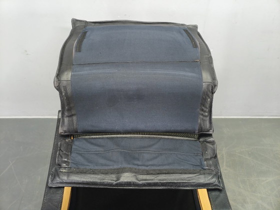 Image 1 of Een paar leren fauteuils van Åke Fribytter voor Nelo Kroken, jaren 60.