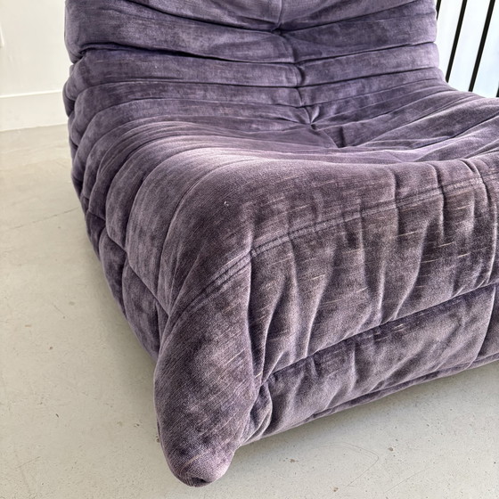 Image 1 of Purple Togo lounge chair by Michel Ducaroy for Ligne Roset
