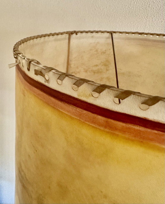 Lámpara de pie Art Déco – Lámparas de pie, Leather, Metal (photo 10 of 15)