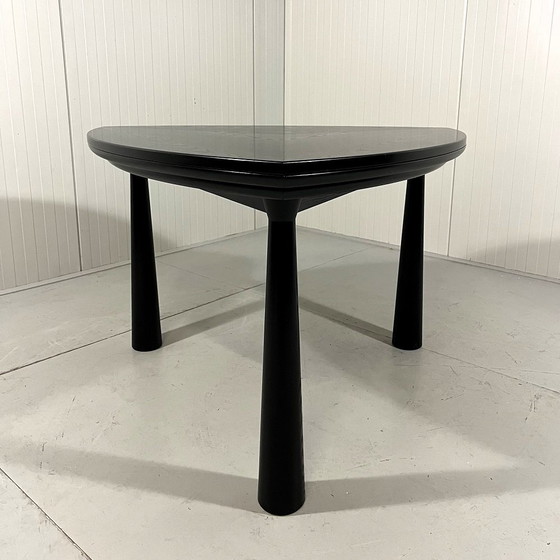 Image 1 of Table à manger extensible en frêne noir 1980-90's