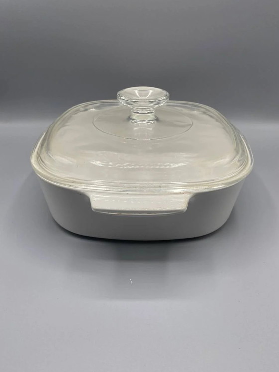 Vintage 1960s-1970s Pyroflam Dish – Glass Casserole with Lid – Crockery (photo 2 of 4)