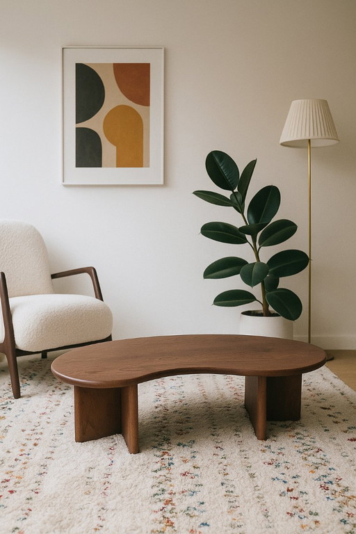 Van Landeghem - designer oak coffee table