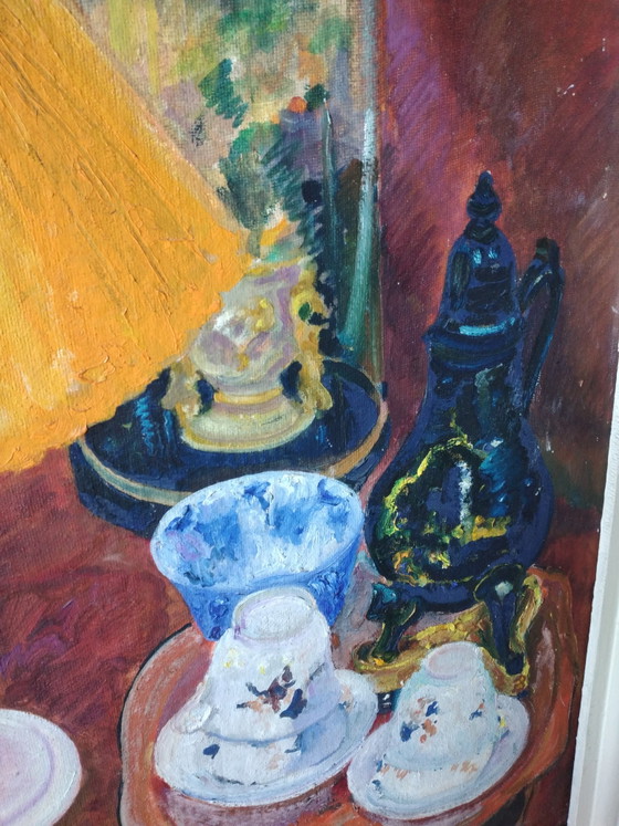 Image 1 of Interior painting, oil.
