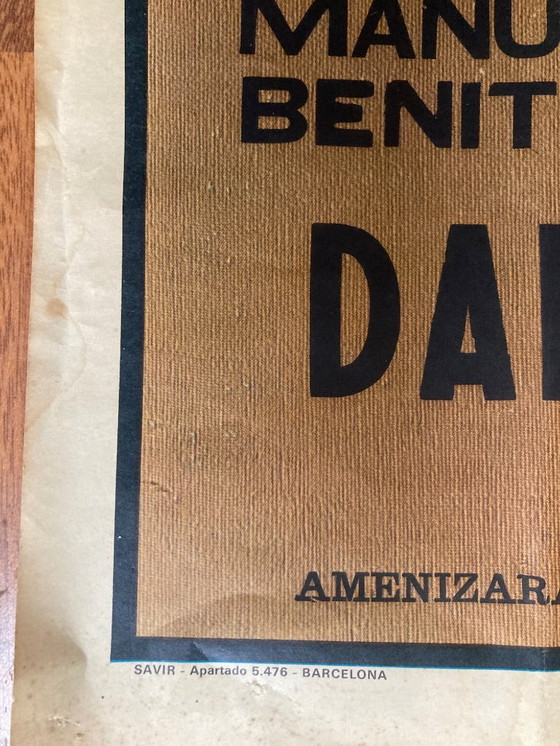 Image 1 of Grande manifesto originale della corrida - anni '60 - decorazione d'epoca