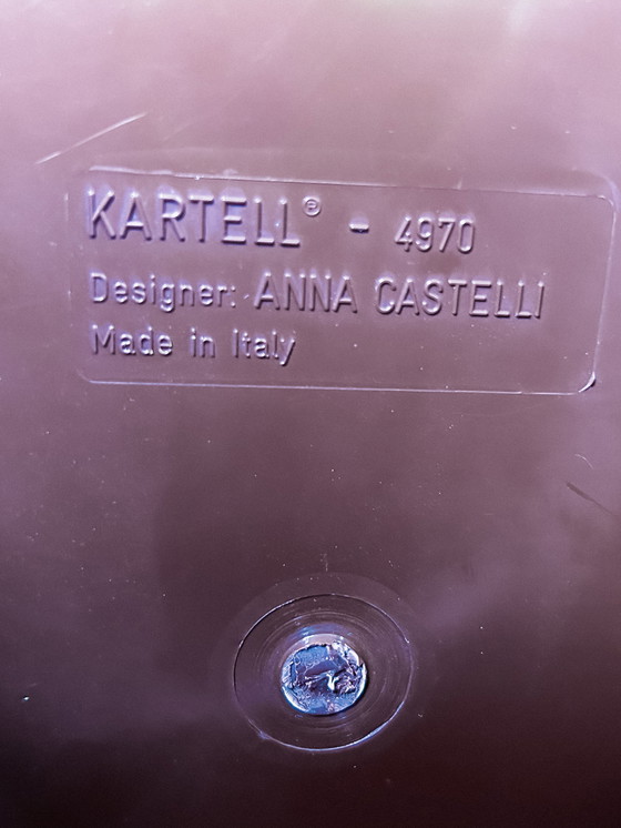 Componibili vintage Kartell Brown di Anna Castelli quadrati – Armadi contenitori, Plastic (photo 8 of 8)