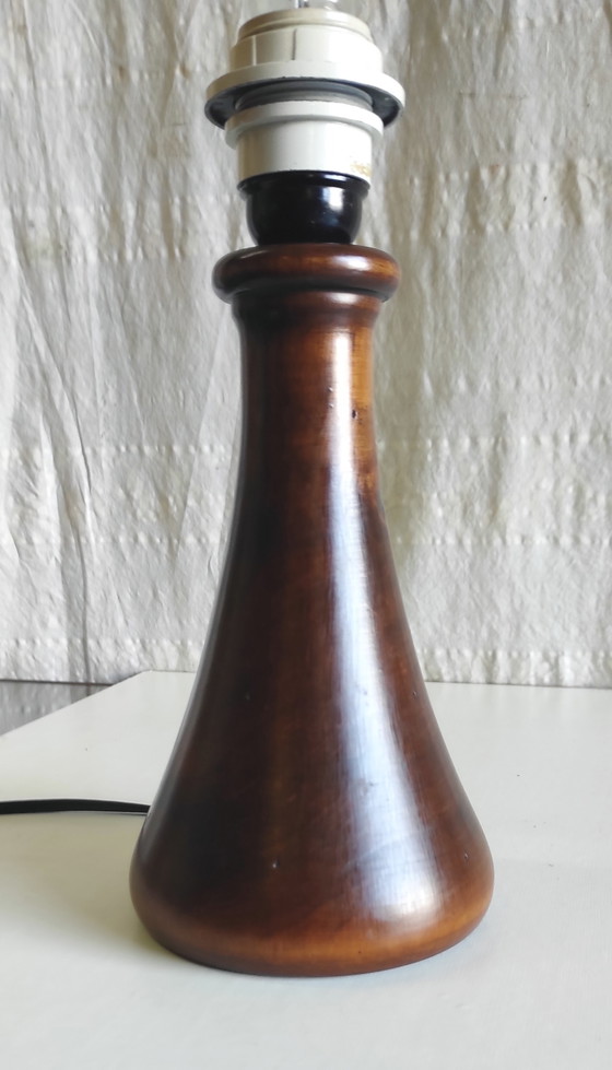 Image 1 of Scandinavian Style Solid Wood Table Lamp - Mid-20th Century