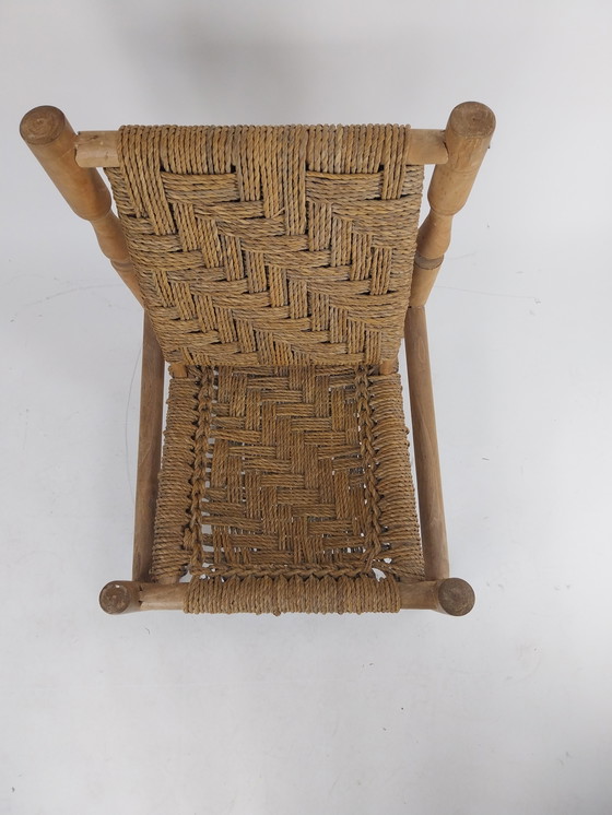 Image 1 of 1 x Silla de cuerda Audoux y Minet años 70