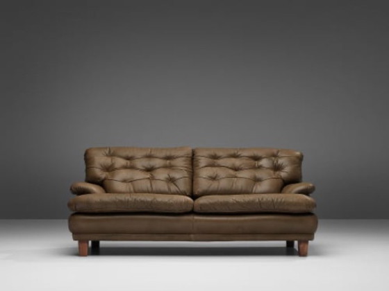 Image 1 of Canapé arne Norell cuir vintage Suède 1964