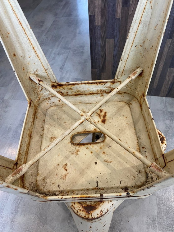 Image 1 of Autentica coppia di sgabelli in metallo tolix di Xavier Pauchard industrial vintage 1950