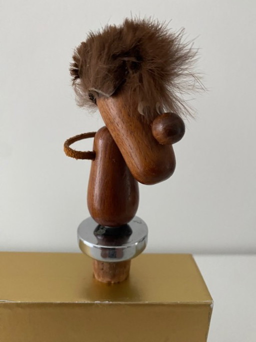 Hans Bolling bel tappo per bottiglia vintage in teak