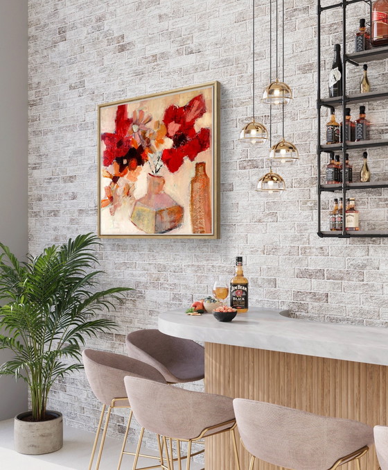 Image 1 of Abstract flowers in pot #2