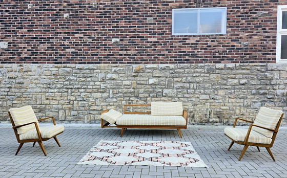 Image 1 of Knoll Antimott Daybed Sofa Easychair Set Zitgroep Mud Century Vintage jaren 60 70