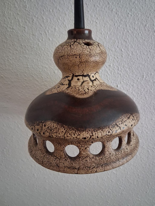 Lampada a sospensione in ceramica Fatlava, stile brutalista