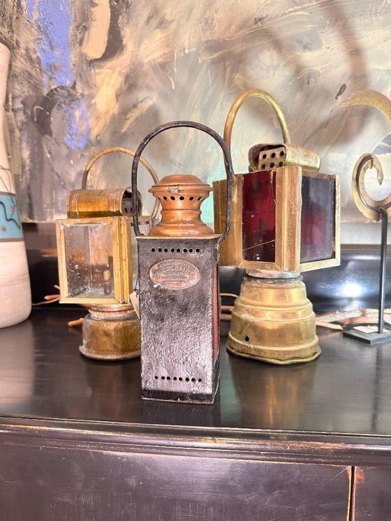 Image 1 of Linterna técnica ferroviaria, H. Luchaire, años 20 - Francia