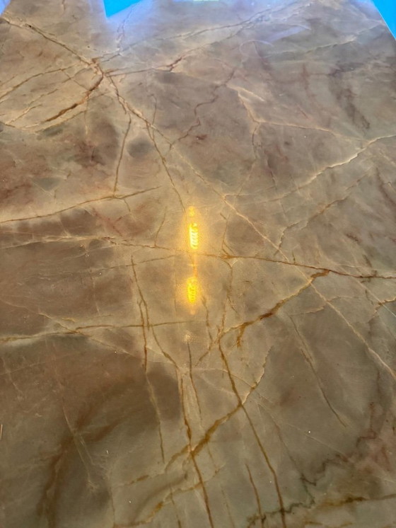 Image 1 of Beautiful quartzite oval dining table (220x90)