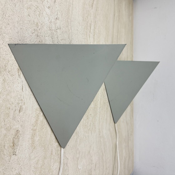 Image 1 of A Set of J. Hoogervorst for Anvia Almelo Vintage Dutch Metal Wall Lamp 1960s
