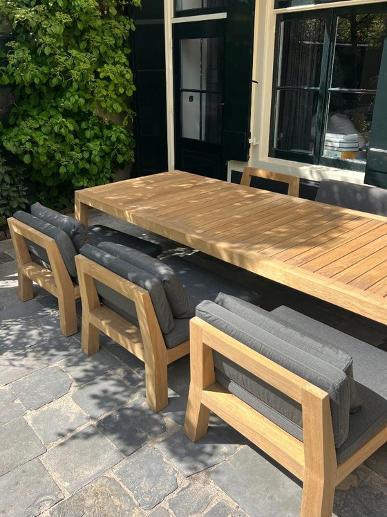 Image 1 of PIET BOON | Niek/Anne Low dining set  6-pers | zgan 