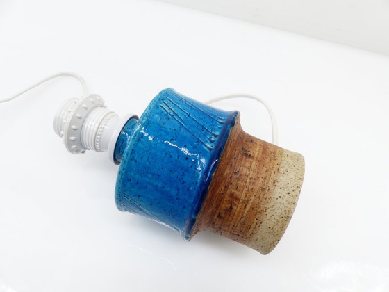 Lampe de table en grès bleu par Inger Persson pour Rörstrand, Suède, années 1960 – Ceramic (photo 7 of 7)