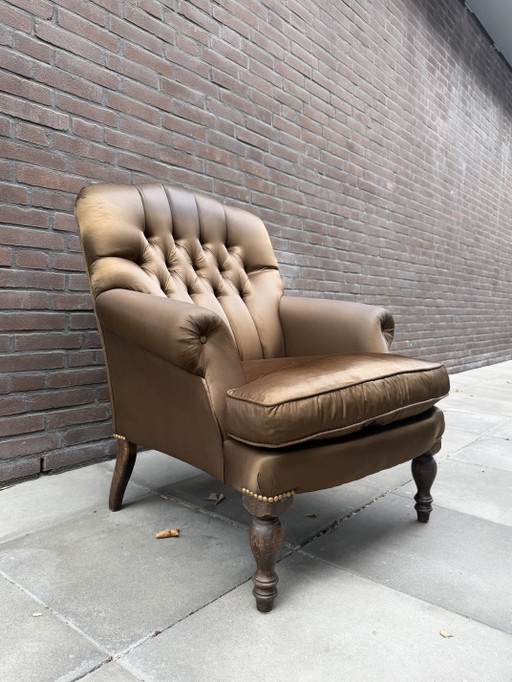 2 sillones Chesterfield – fauteuils, Textile, Wood (photo 2 of 9)
