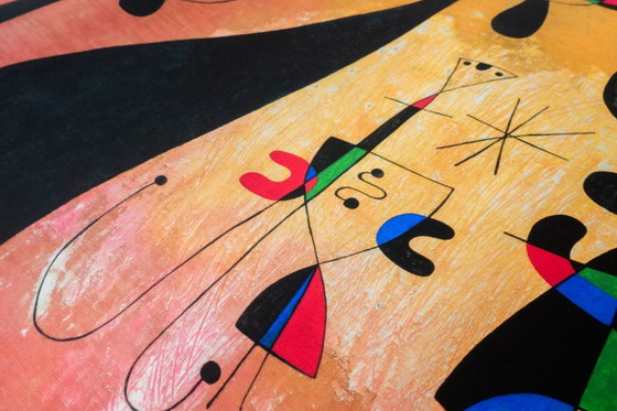 Image 1 of Donne, Luna, Stelle - Joan Miró 1949 manifesto 70 × 100 cm