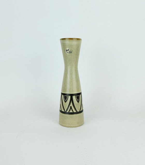 Image 1 of VASO vintage di metà secolo ferdi keramik anni '50 decoro astratto modello 1031/25